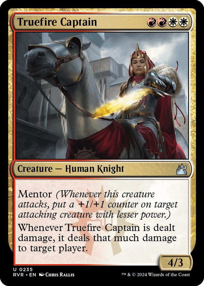 Truefire Captain 235 card from Ravnica Remastered