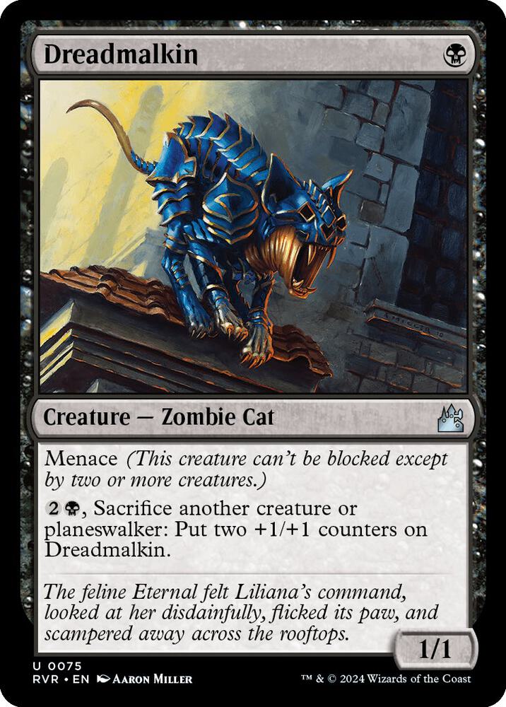 Dreadmalkin 75 card from Ravnica Remastered