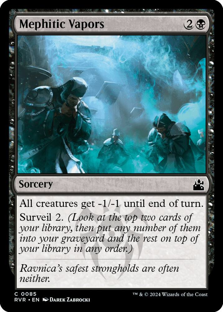 Mephitic Vapors 85 card from Ravnica Remastered