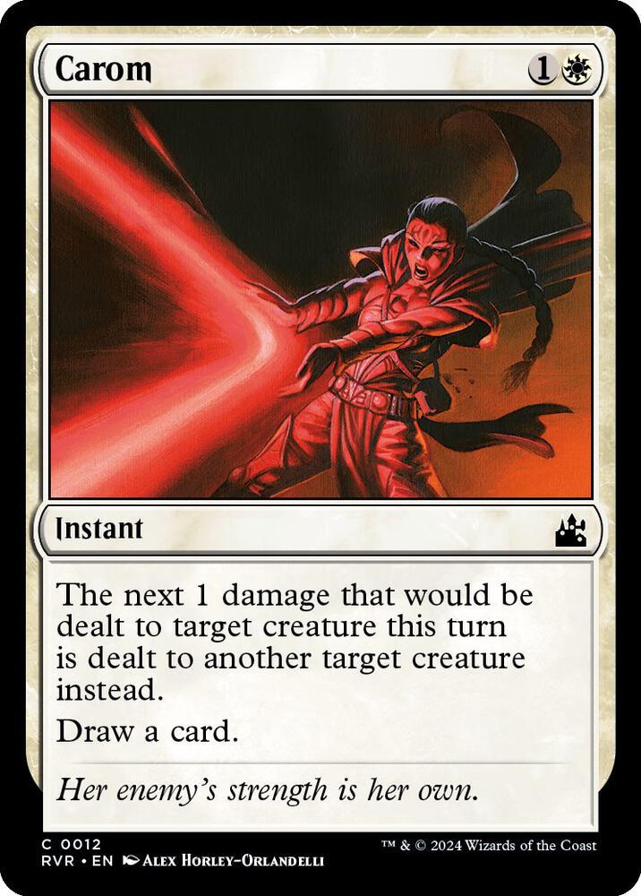 Carom 12 card from Ravnica Remastered