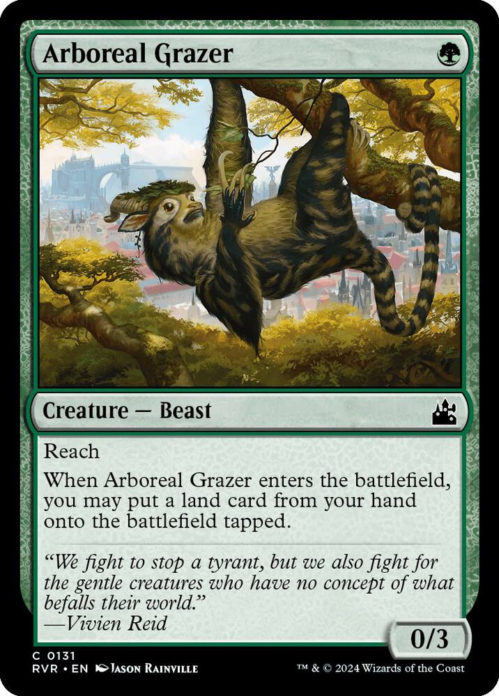 Arboreal Grazer 131 card from Ravnica Remastered