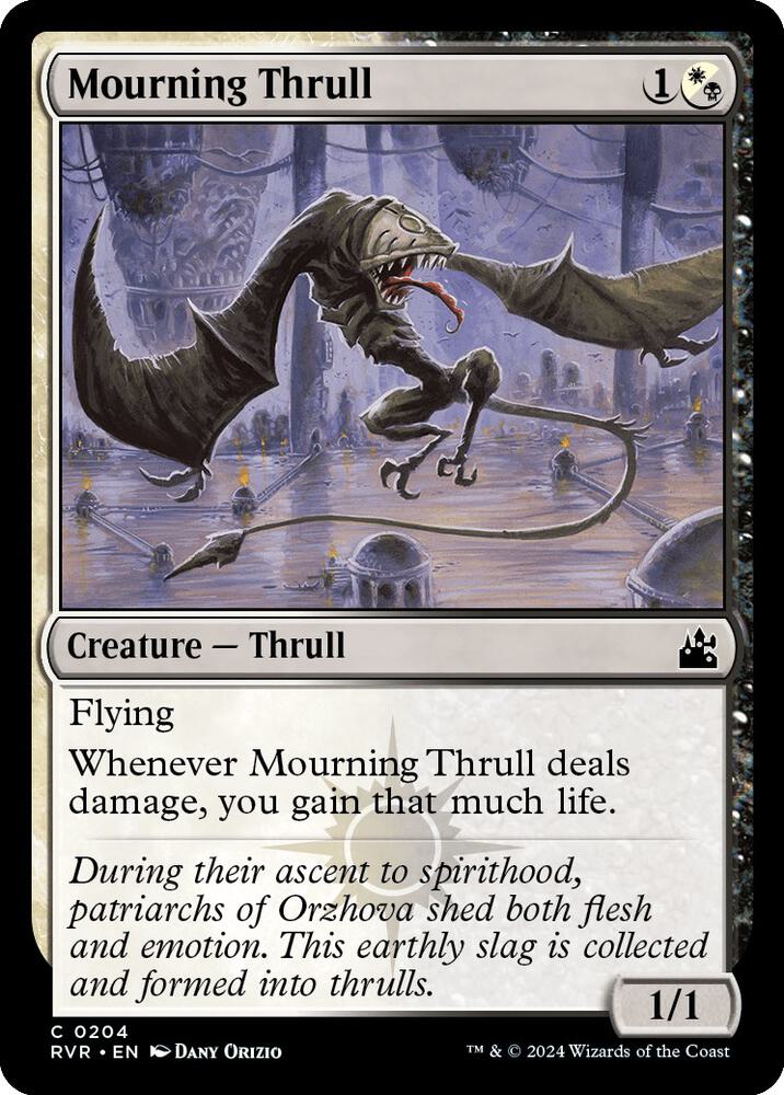 Mourning Thrull 204 card from Ravnica Remastered