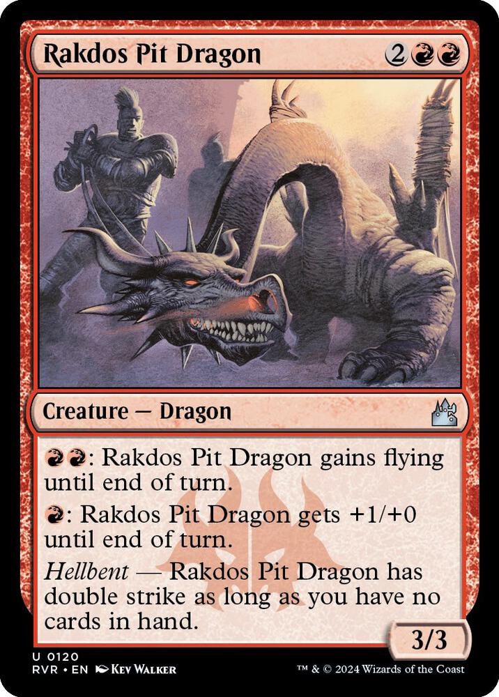 Rakdos Pit Dragon 120 card from Ravnica Remastered