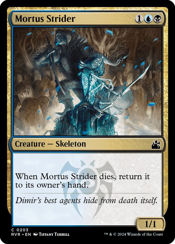 Mortus Strider 203 card from Ravnica Remastered