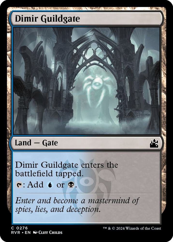 Dimir Guildgate 276 card from Ravnica Remastered