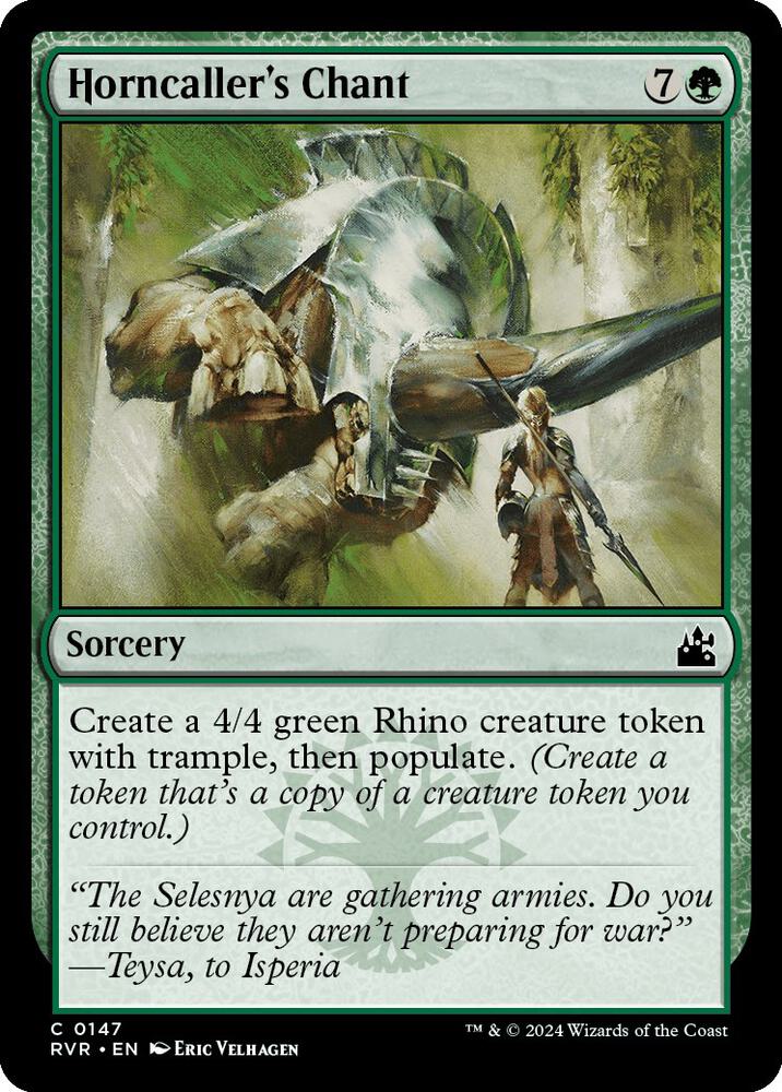 Horncaller's Chant 147 card from Ravnica Remastered