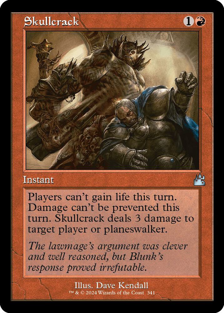 Skullcrack (Retro Frame) 341 card from Ravnica Remastered