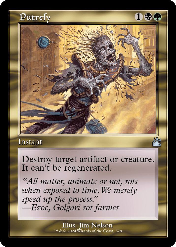 Putrefy (Retro Frame) 378 card from Ravnica Remastered