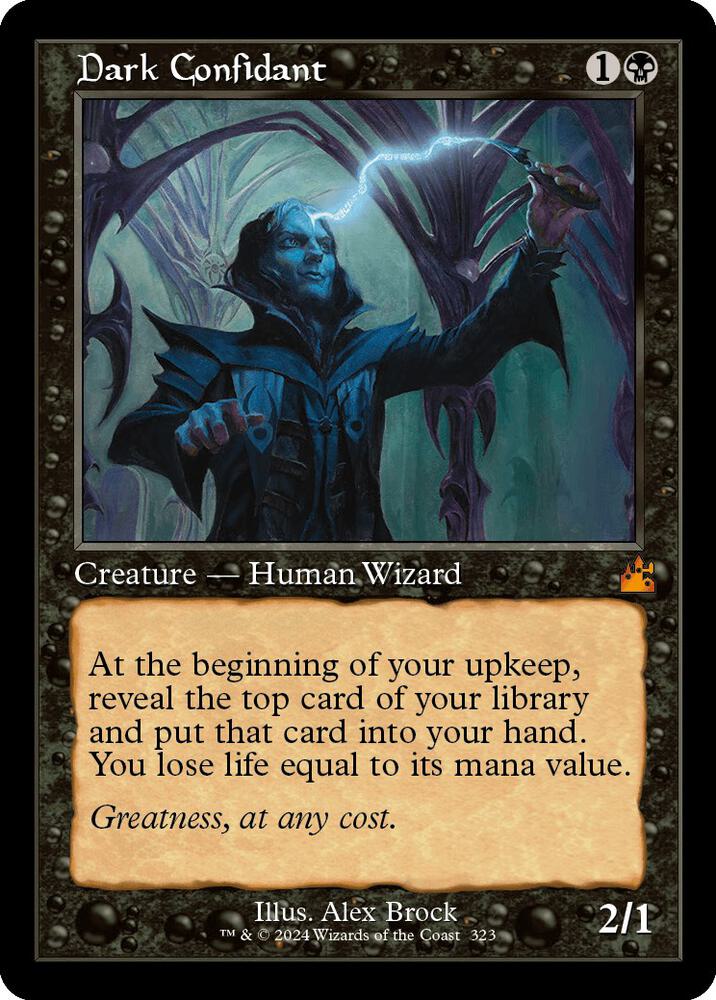 Dark Confidant (Retro Frame) 323 card from Ravnica Remastered