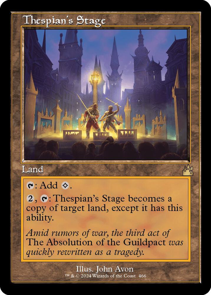 Thespian's Stage (Retro Frame) 466 card from Ravnica Remastered