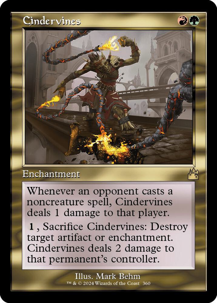 Cindervines (Retro Frame) 360 card from Ravnica Remastered