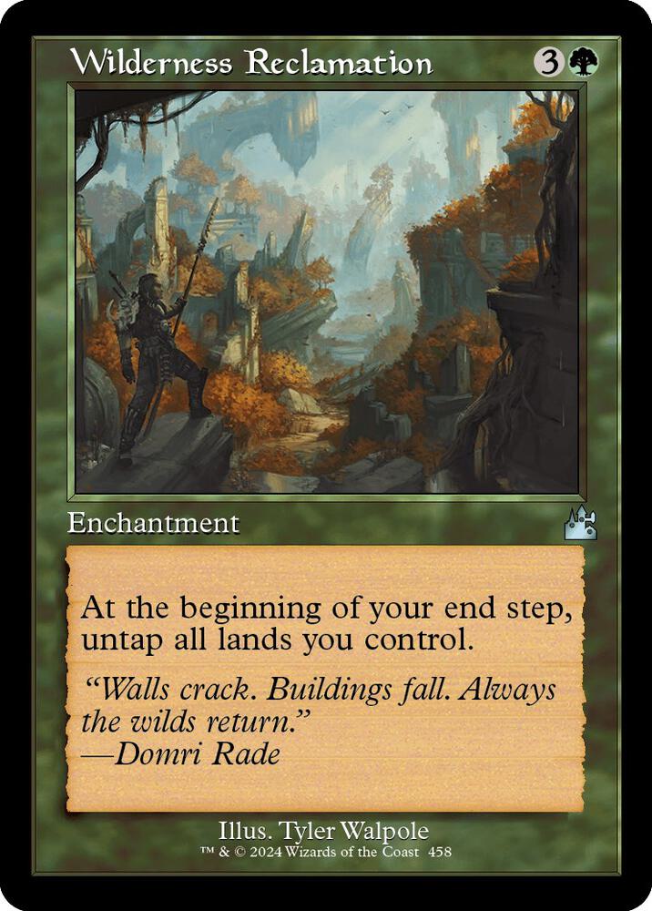 Wilderness Reclamation (Retro Frame) 458 card from Ravnica Remastered
