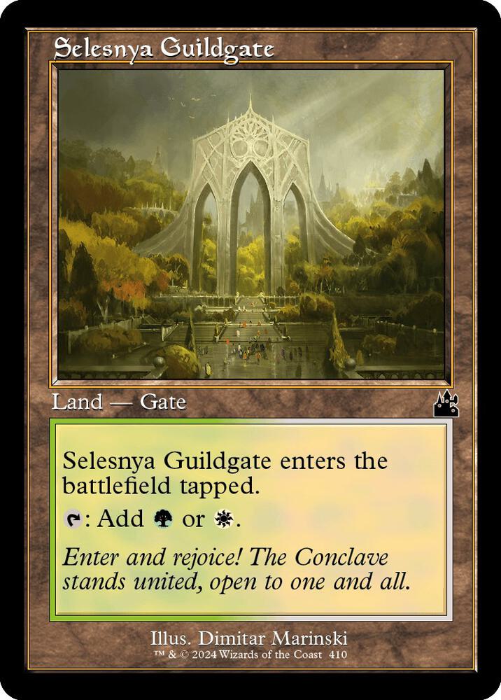 Selesnya Guildgate (Retro Frame) 410 card from Ravnica Remastered