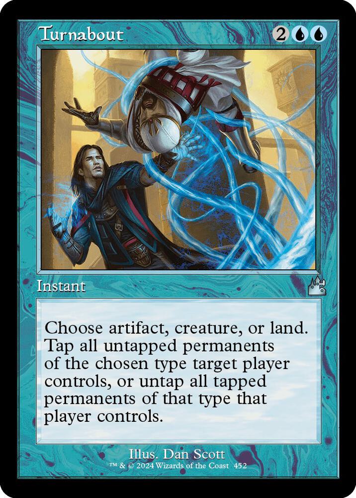 Turnabout (Retro Frame) 452 card from Ravnica Remastered
