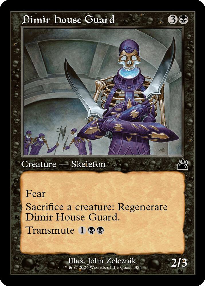 Dimir House Guard (Retro Frame) 324 card from Ravnica Remastered