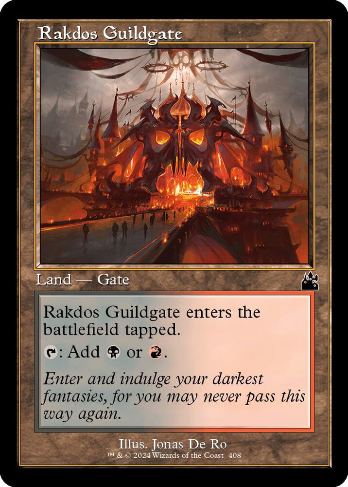 Rakdos Guildgate (Retro Frame) 408 card from Ravnica Remastered
