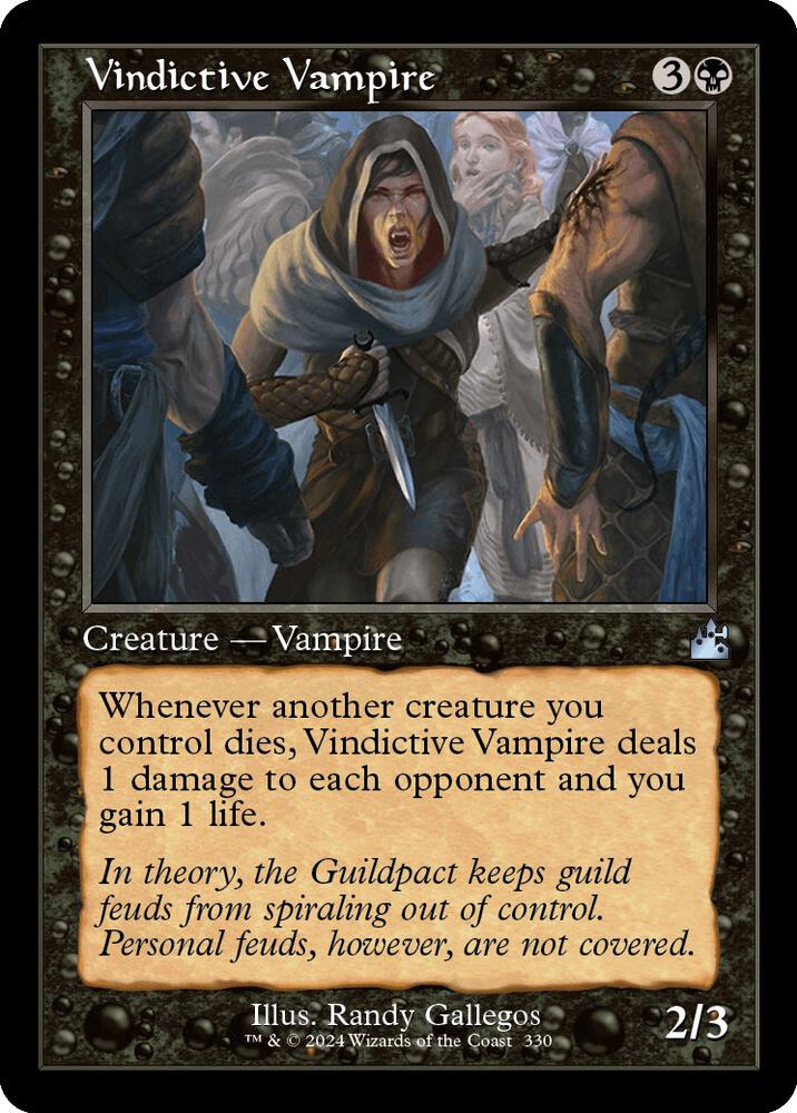 Vindictive Vampire (Retro Frame) 330 card from Ravnica Remastered