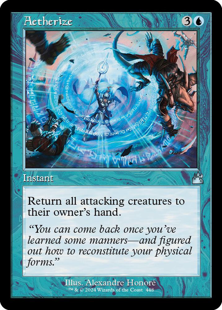 Aetherize (Retro Frame) 448 card from Ravnica Remastered