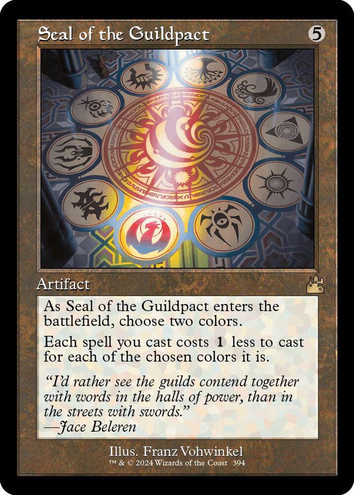 Seal of the Guildpact (Retro Frame) 394 card from Ravnica Remastered