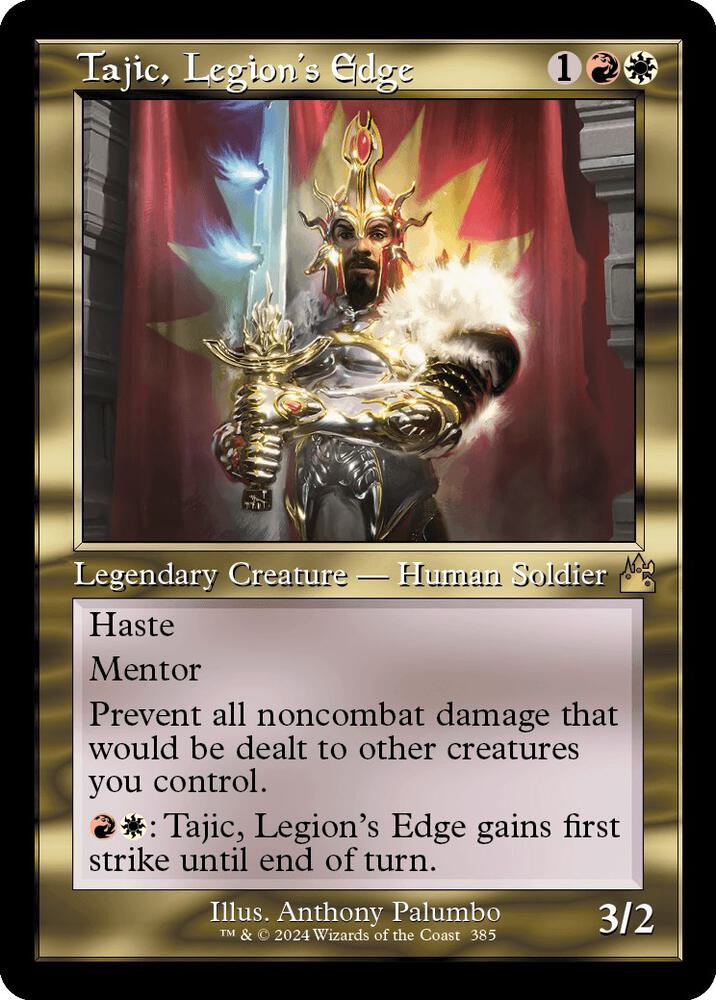 Tajic, Legion's Edge (Retro Frame) 385 card from Ravnica Remastered