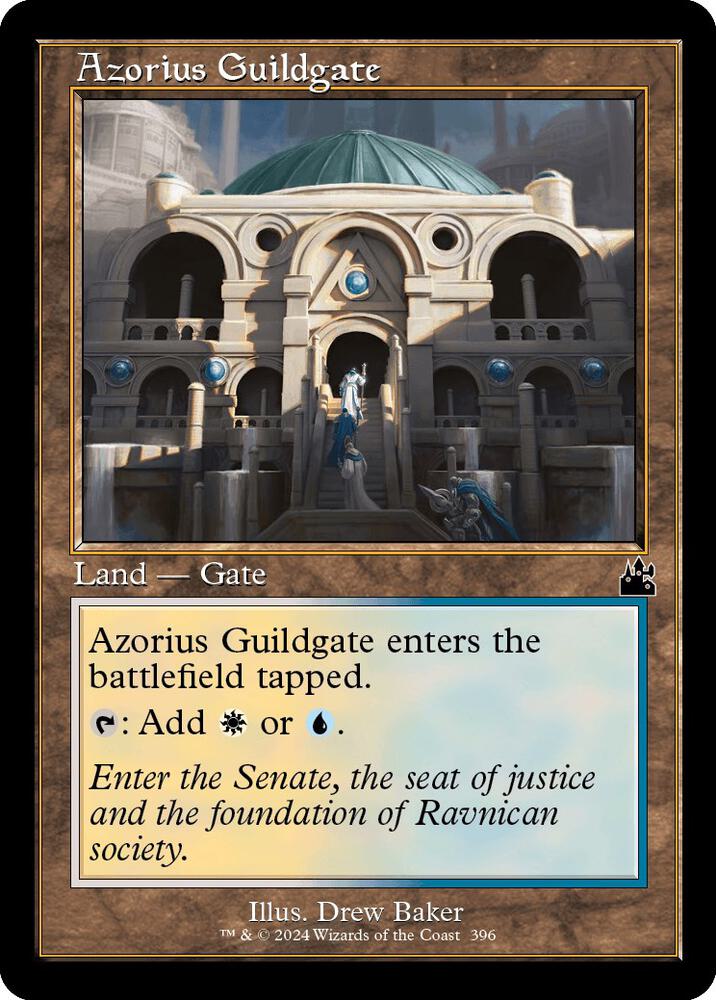 Azorius Guildgate (Retro Frame) 396 card from Ravnica Remastered