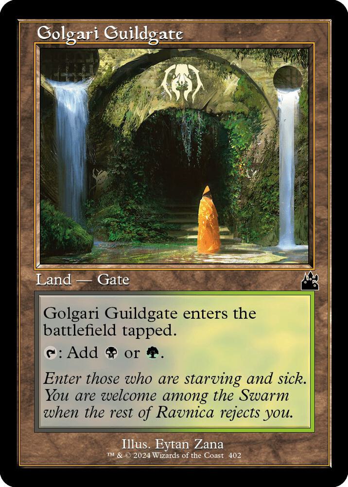 Golgari Guildgate (Retro Frame) 402 card from Ravnica Remastered