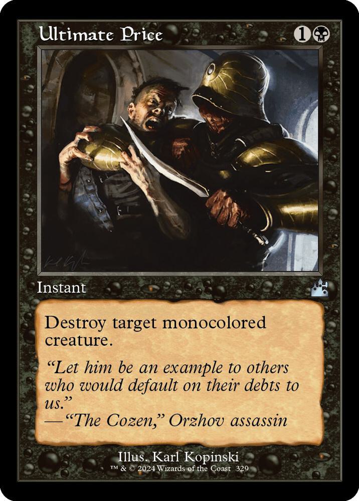 Ultimate Price (Retro Frame) 329 card from Ravnica Remastered
