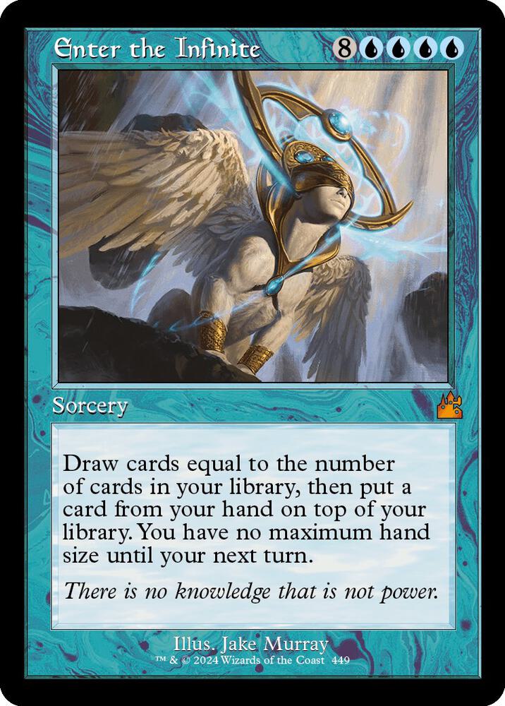 Enter the Infinite (Retro Frame) 449 card from Ravnica Remastered