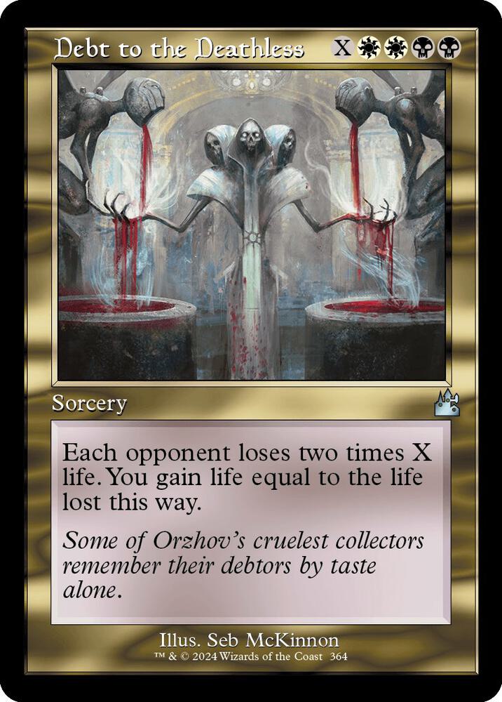 Debt to the Deathless (Retro Frame) 364 card from Ravnica Remastered