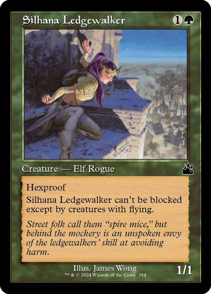 Silhana Ledgewalker (Retro Frame) 354 card from Ravnica Remastered