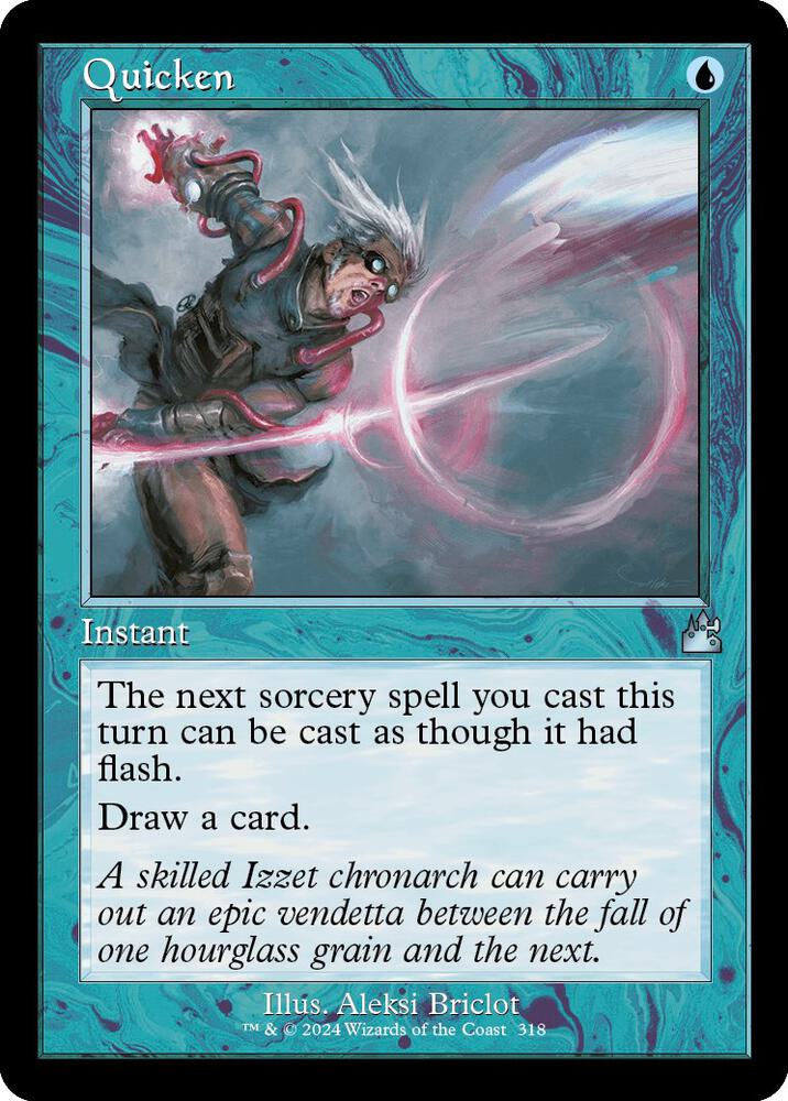 Quicken (Retro Frame) 318 card from Ravnica Remastered