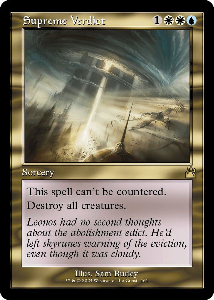 Supreme Verdict (Retro Frame) 461 card from Ravnica Remastered