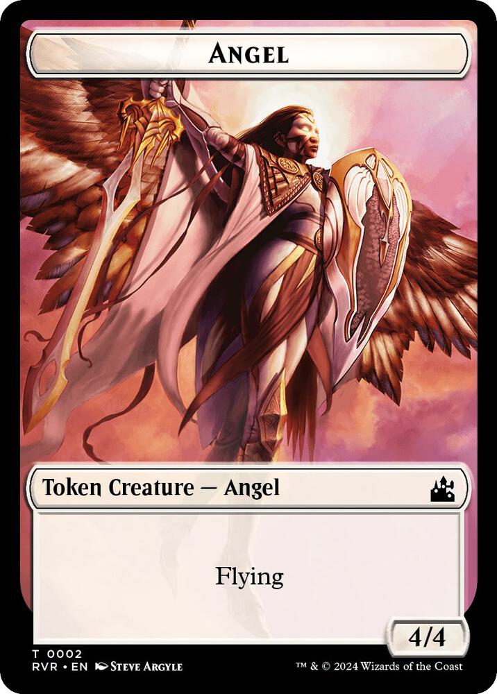 Angel Token 2 card from Ravnica Remastered