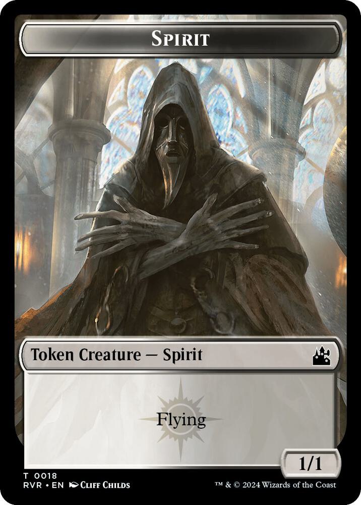 Spirit Token 18 card from Ravnica Remastered