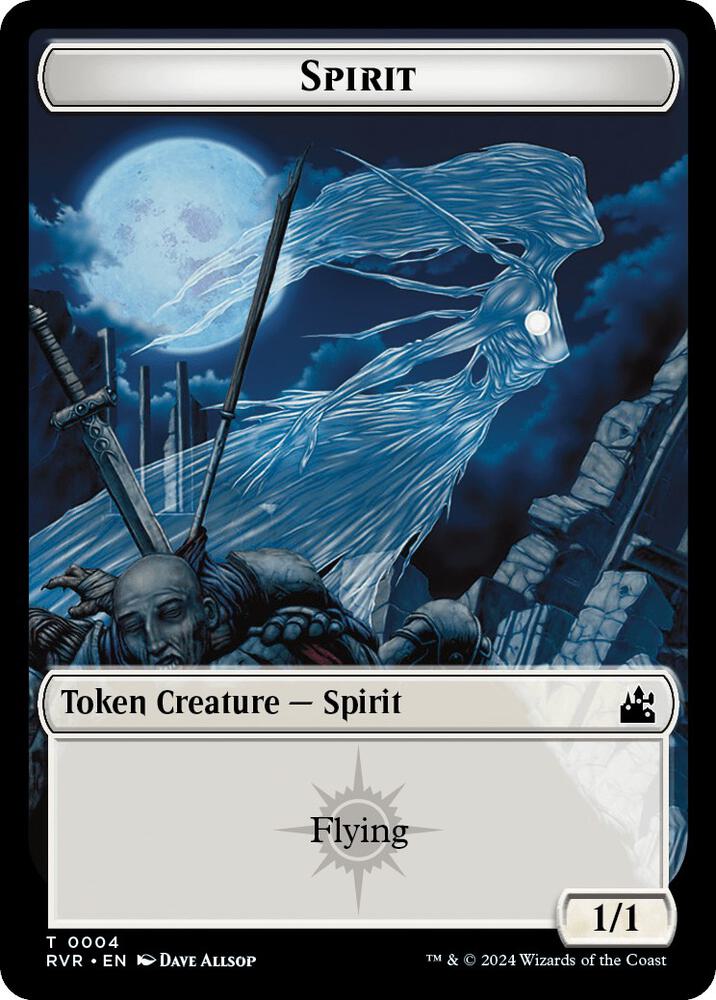 Spirit Token 4 card from Ravnica Remastered