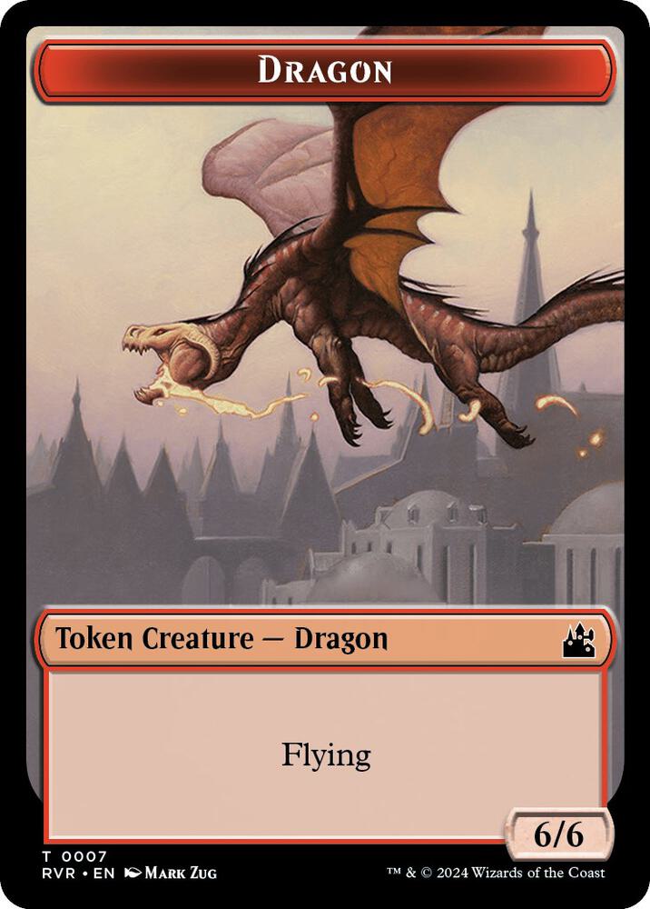 Dragon Token 7 card from Ravnica Remastered