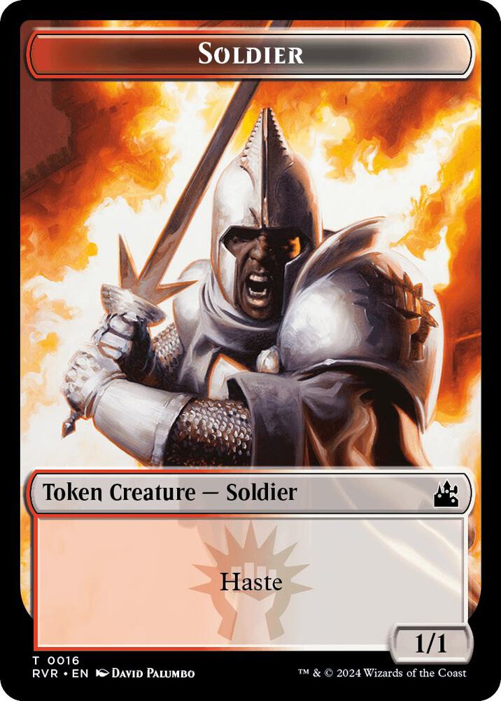 Soldier Token 16 card from Ravnica Remastered