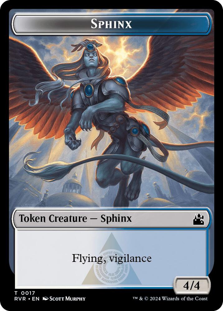 Sphinx Token 17 card from Ravnica Remastered