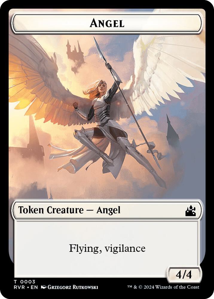 Angel Token 3 card from Ravnica Remastered