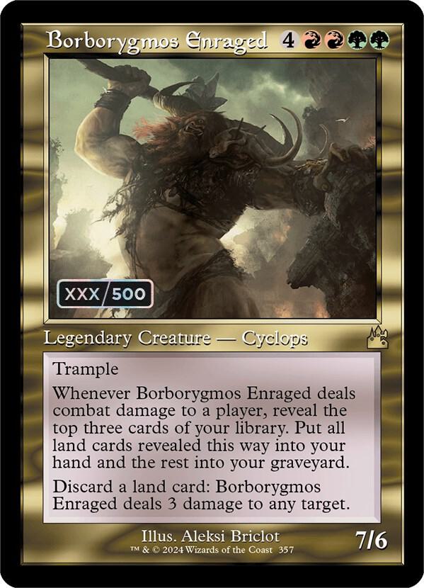 Borborygmos Enraged (Retro Frame) (Serial Numbered) 357 card from Ravnica Remastered