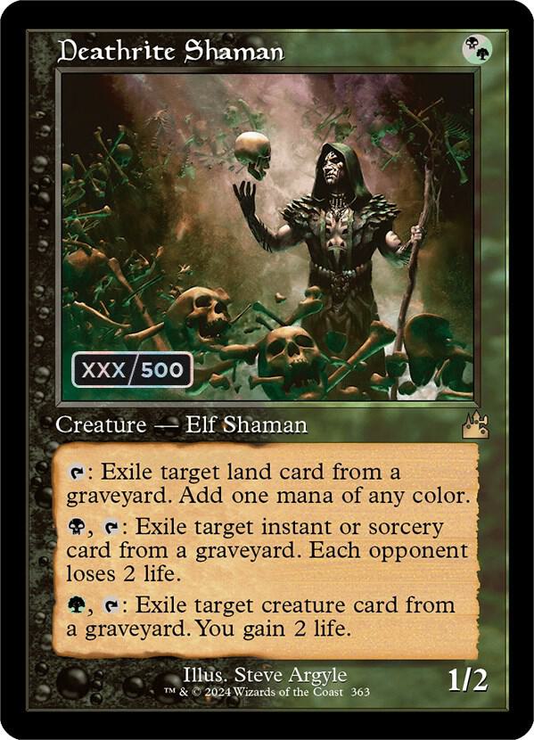 Deathrite Shaman (Retro Frame) (Serial Numbered) 363 card from Ravnica Remastered