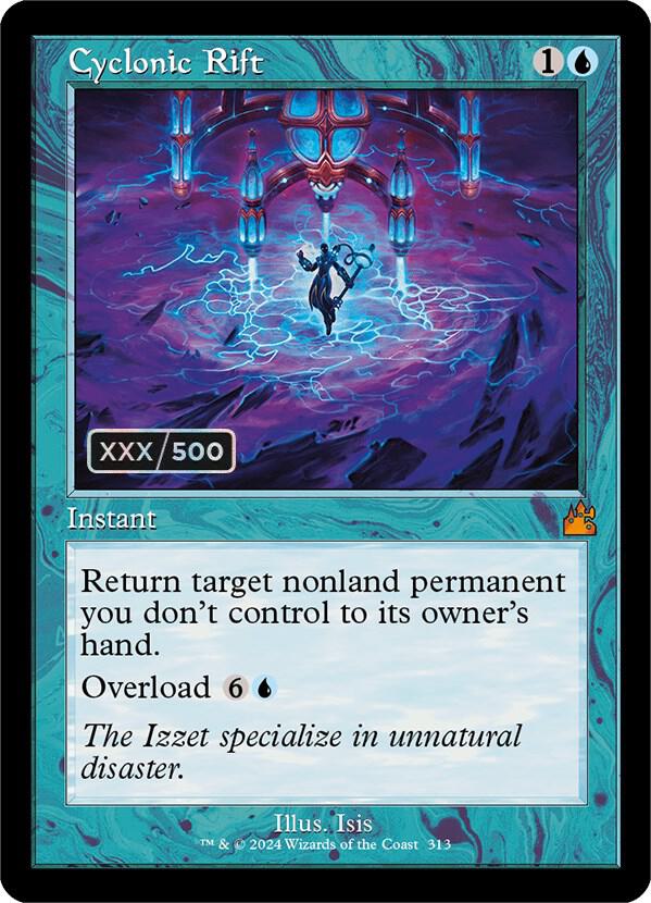 Cyclonic Rift (Retro Frame) (Serial Numbered) 313 card from Ravnica Remastered