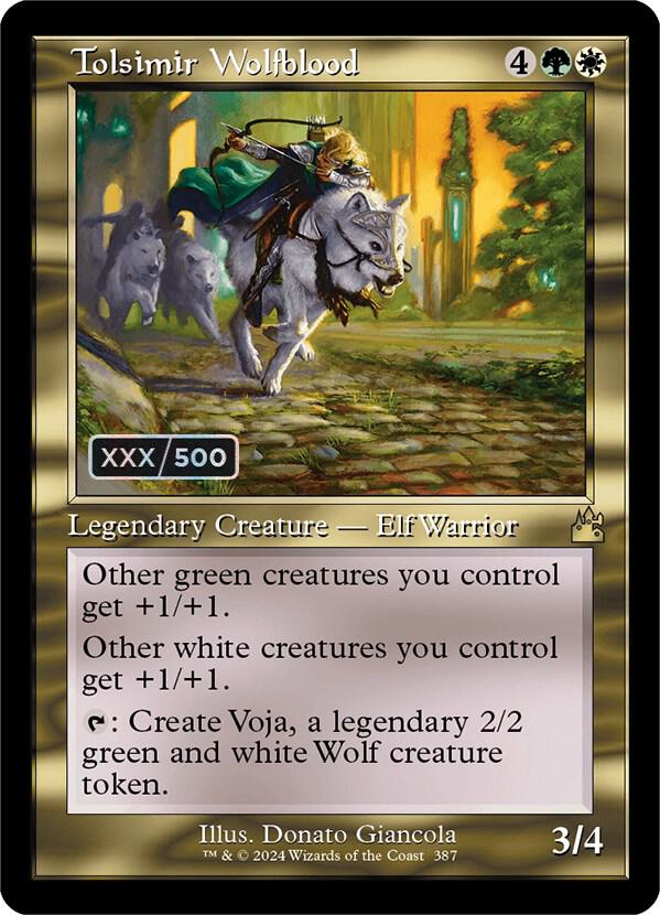 Tolsimir Wolfblood (Retro Frame) (Serial Numbered) 387 card from Ravnica Remastered