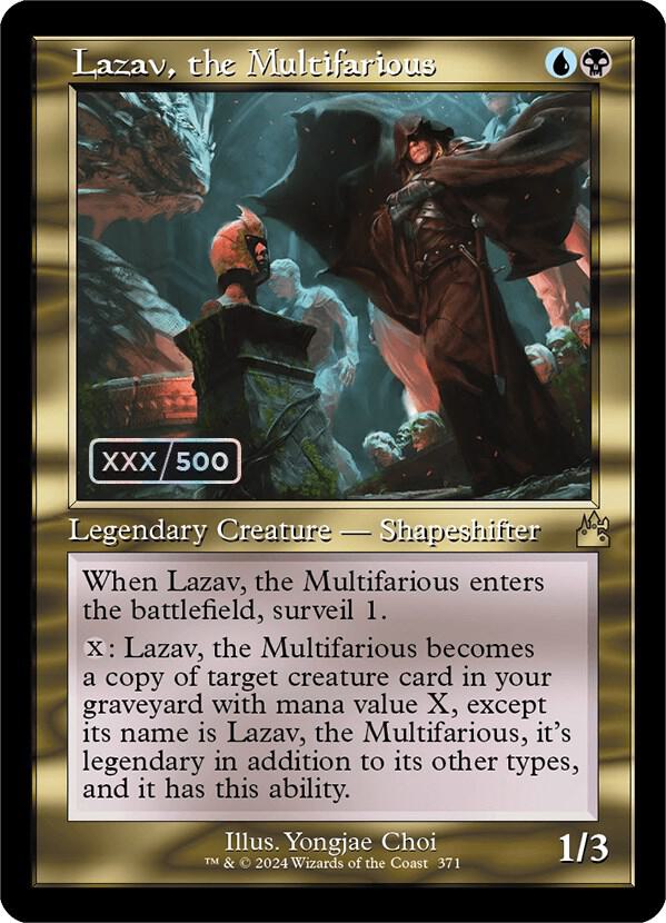 Lazav, the Multifarious (Retro Frame) (Serial Numbered) 371 card from Ravnica Remastered
