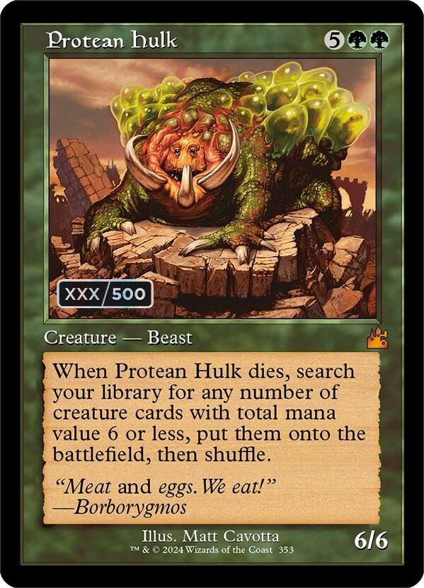 Protean Hulk (Retro Frame) (Serial Numbered) 353 card from Ravnica Remastered