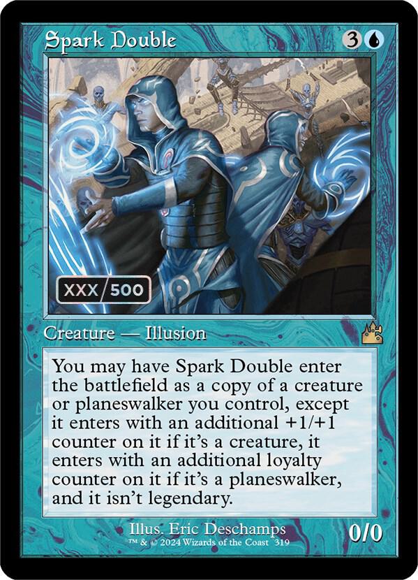 Spark Double (Retro Frame) (Serial Numbered) 319 card from Ravnica Remastered