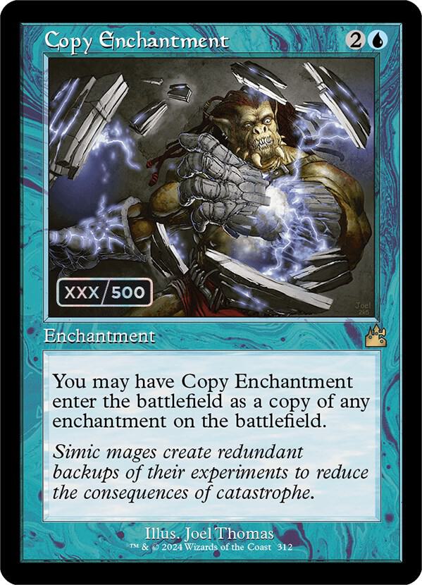Copy Enchantment (Retro Frame) (Serial Numbered) 312 card from Ravnica Remastered