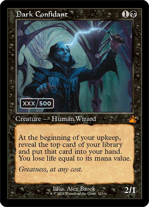 Dark Confidant (Retro Frame) (Serial Numbered) 323 card from Ravnica Remastered