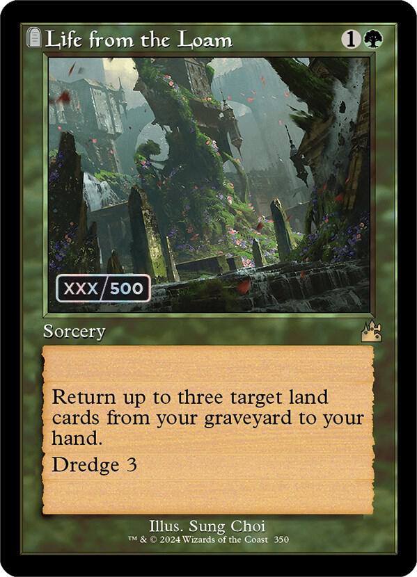Life from the Loam (Retro Frame) (Serial Numbered) 350 card from Ravnica Remastered