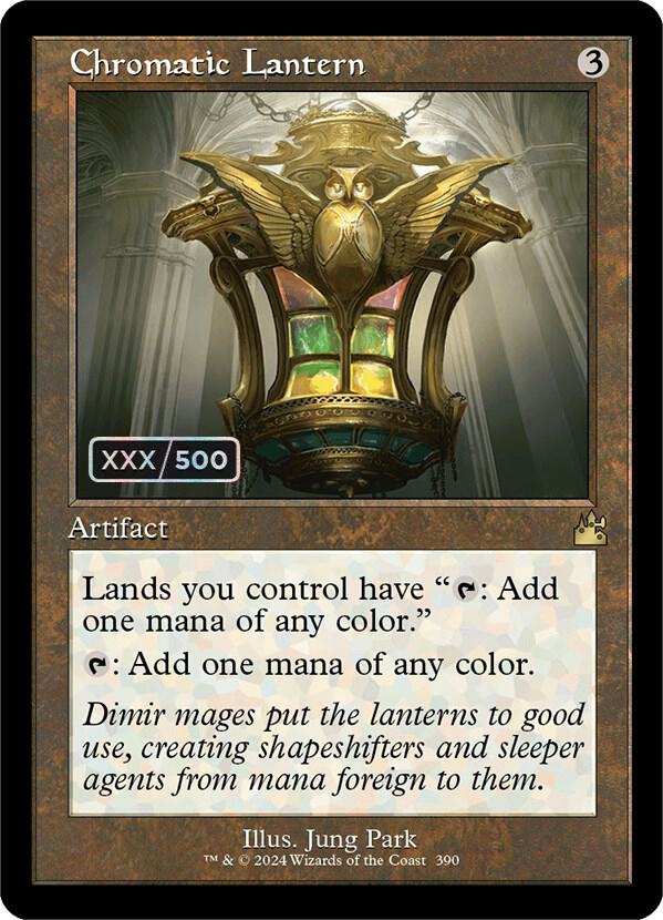 Chromatic Lantern (Retro Frame) (Serial Numbered) 390 card from Ravnica Remastered